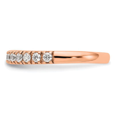 True Origin 14K Rose Gold 1/2 carat Lab Grown Diamond VS+ F+ Complete Wedding Band