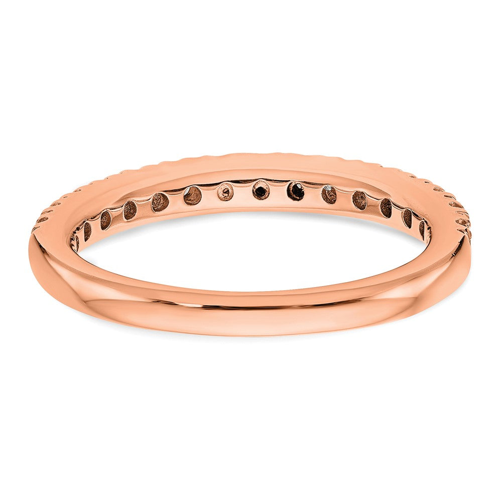 True Origin 14K Rose Gold 1/2 carat Lab Grown Diamond VS+ F+ Complete Wedding Band