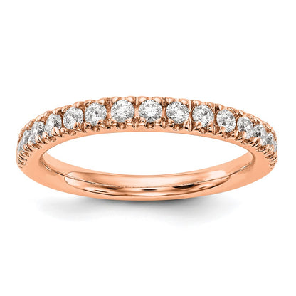 True Origin 14K Rose Gold 1/2 carat Lab Grown Diamond VS+ F+ Complete Wedding Band