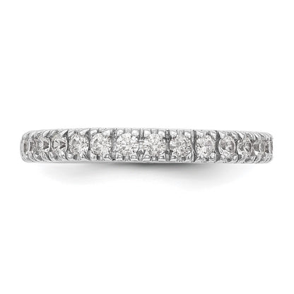 14k White Gold 1/2 carat Lab Grown Diamond VS/SI+ G+ Complete Band