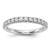 True Origin 14K White Gold 1/2 carat Lab Grown Diamond VS+ F+ Complete Wedding Band