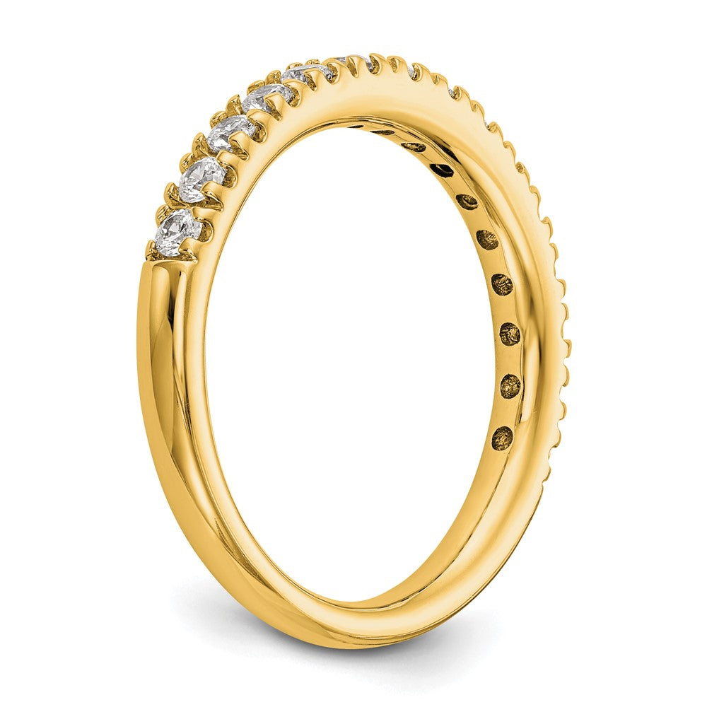 True Origin 14K Yellow Gold 1/2 carat Lab Grown Diamond VS+ F+ Complete Wedding Band