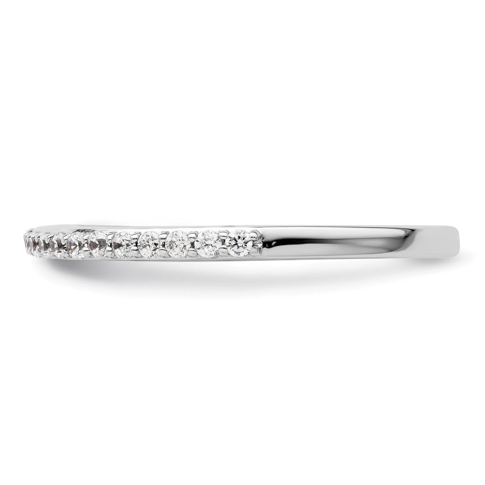 14K White Gold Lab Grown Diamond VS/SI+ G+ Band