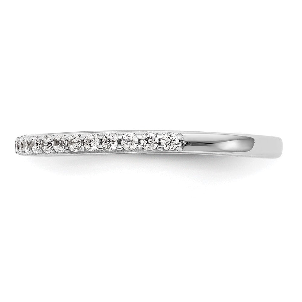 True Origin 14K White Gold 1/4 carat Lab Grown Diamond VS  D E F  Band