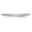 True Origin 14K White Gold 1/4 carat Lab Grown Diamond VS  D E F  Band