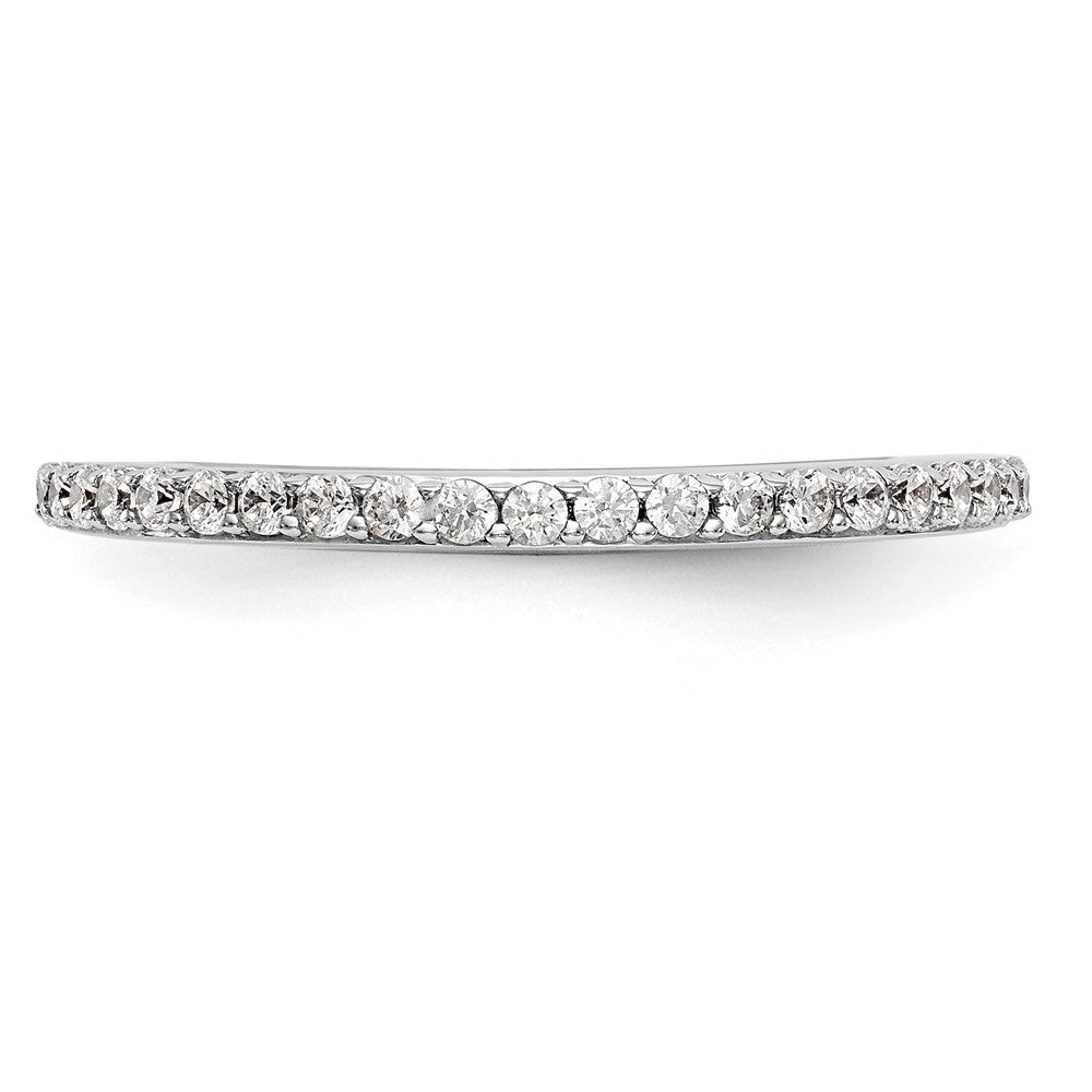 True Origin 14K White Gold 1/4 carat Lab Grown Diamond VS  D E F  Band