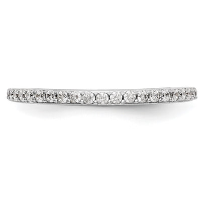14K White Gold 1/4 carat Complete Diamond Band