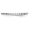 True Origin 14K White Gold 1/4 carat Lab Grown Diamond VS  D E F  Band