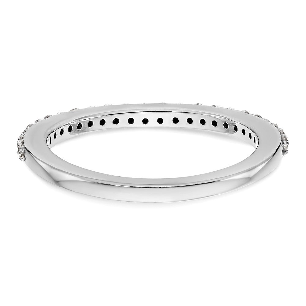 True Origin 14K White Gold 1/4 carat Lab Grown Diamond VS+ F+ Complete Wedding Band