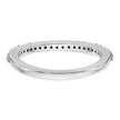 True Origin 14K White Gold 1/4 carat Lab Grown Diamond VS  D E F  Band