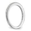 True Origin 14K White Gold 1/4 carat Lab Grown Diamond VS  D E F  Band
