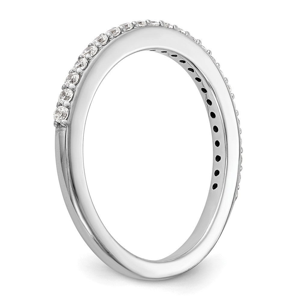 True Origin 14K White Gold 1/4 carat Lab Grown Diamond VS  D E F  Band