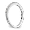 True Origin 14K White Gold 1/4 carat Lab Grown Diamond VS  D E F  Band