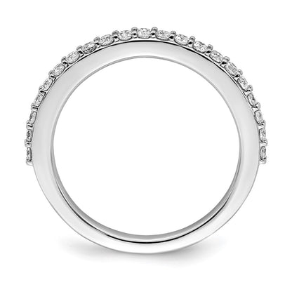 14K White Gold 3/8 carat Complete Diamond Band