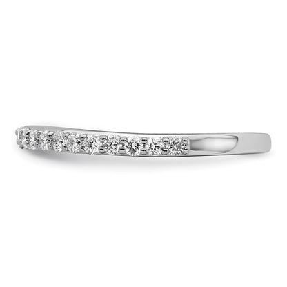 14K White Gold 3/8 carat Complete Diamond Band