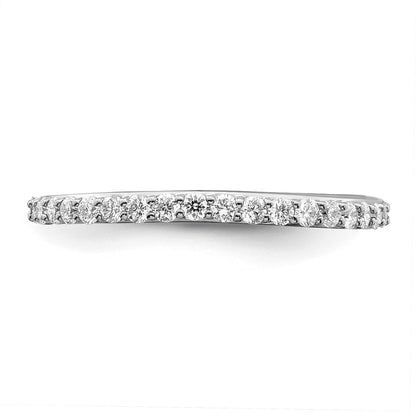 14K White Gold 3/8 carat Complete Diamond Band