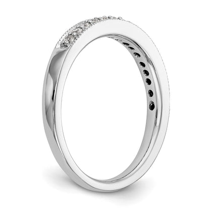 14k White Gold 1/5 carat Lab Grown Diamond VS/SI+ G+ Complete Band
