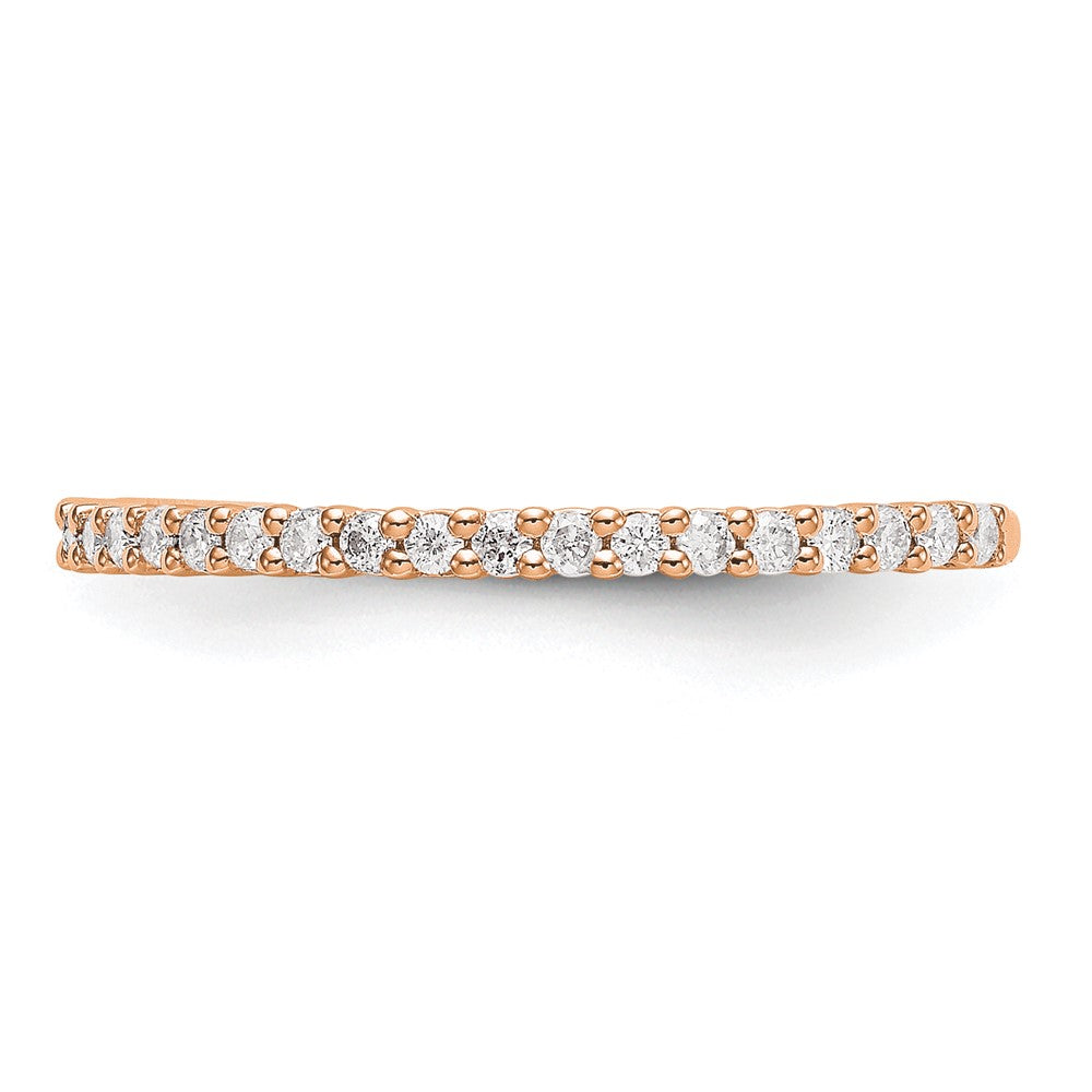 14K Rose Gold 1/3 carat Complete Diamond Wedding Band