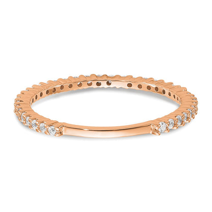 14K Rose Gold 1/3 carat Complete Diamond Wedding Band