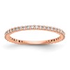 14K Rose Gold 1/3 carat Complete Diamond Wedding Band