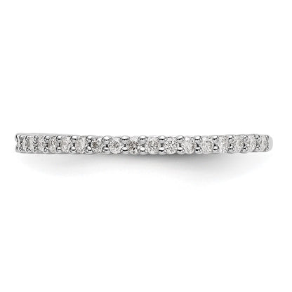 14K White Gold 1/3 carat Complete Diamond Wedding Band