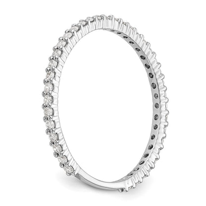 14K White Gold 1/3 carat Complete Diamond Wedding Band