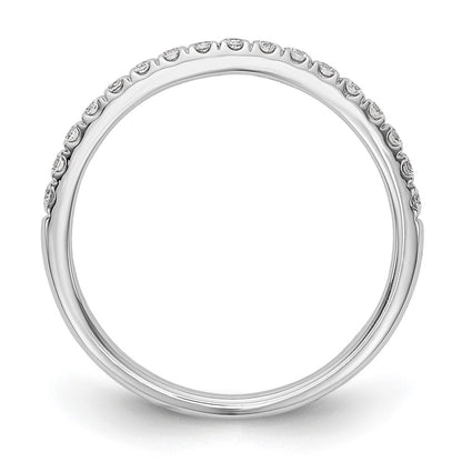 14k White Gold 3/8 carat Lab Grown Diamond VS/SI+ G+ Complete Band