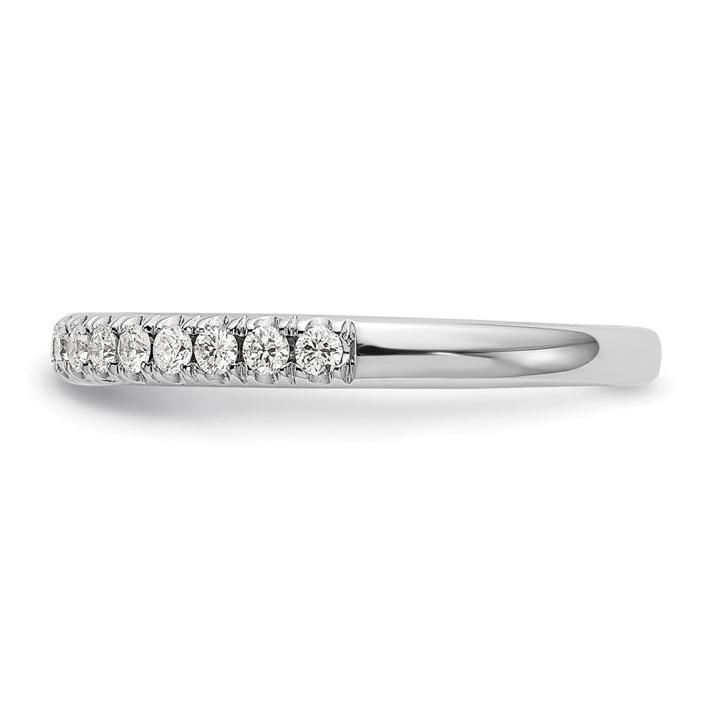 14K White Gold 3/8 carat Complete Round Diamond Band