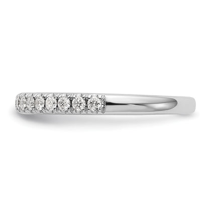 14K White Gold 3/8 carat Complete Round Diamond Band
