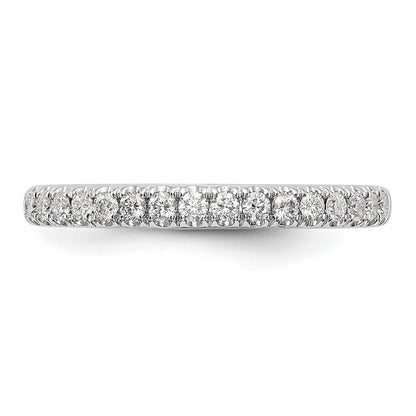 14K White Gold 3/8 carat Complete Round Diamond Band
