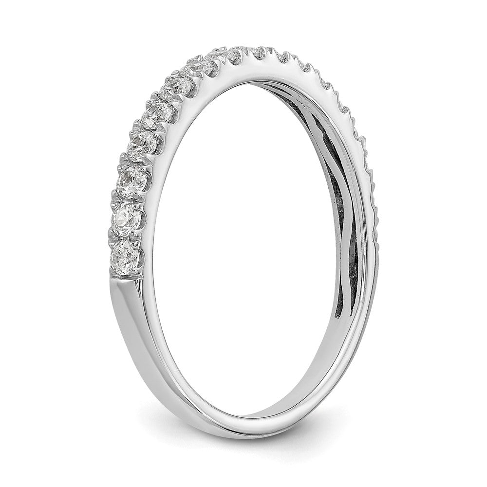 14K White Gold 3/8 carat Complete Round Diamond Band