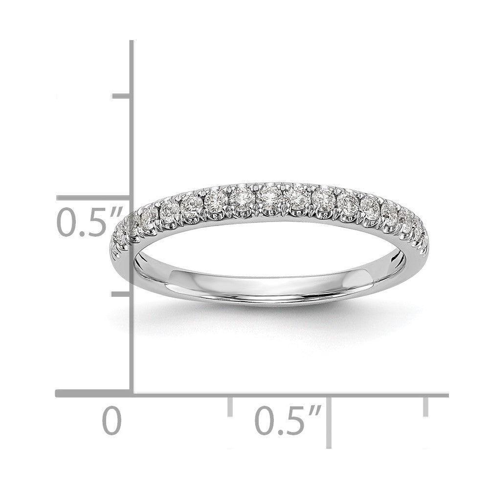 14k White Gold 3/8 carat Lab Grown Diamond VS/SI+ G+ Complete Band