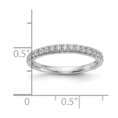 14k White Gold 3/8 carat Lab Grown Diamond VS/SI+ G+ Complete Band