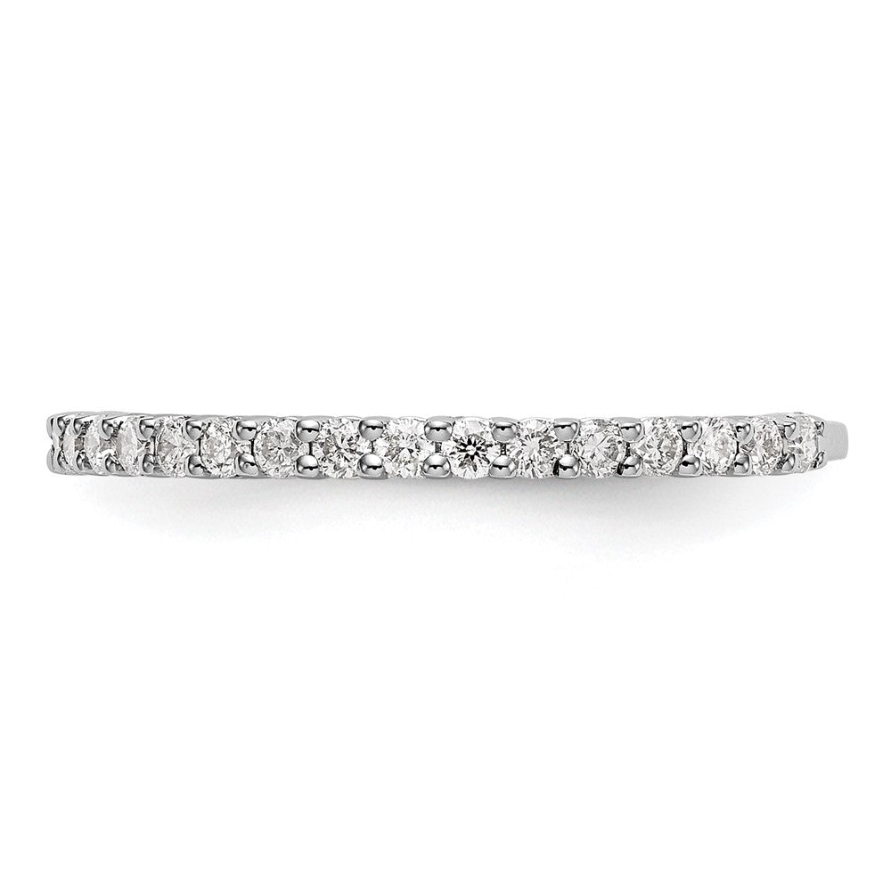 14K White Gold 3/8 carat Complete Round Diamond Band
