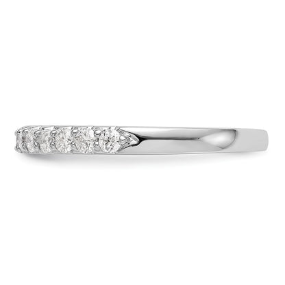 14K White Gold 11-Stone 1/3 carat Complete Diamond Band