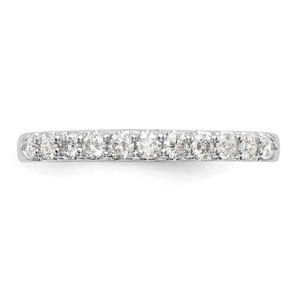 14K White Gold 11-Stone 1/3 carat Complete Diamond Band