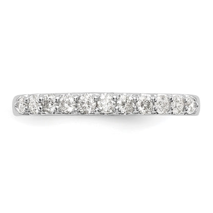 14K White Gold 11-Stone 1/3 carat Complete Diamond Band