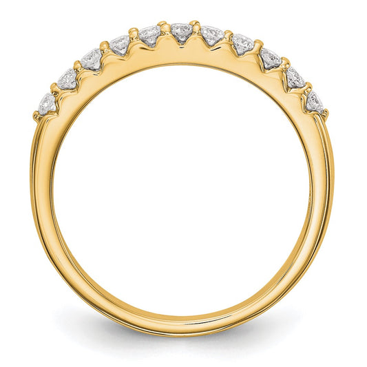 14k 1/3 carat Lab Grown Diamond VS/SI+ G+ Complete Band