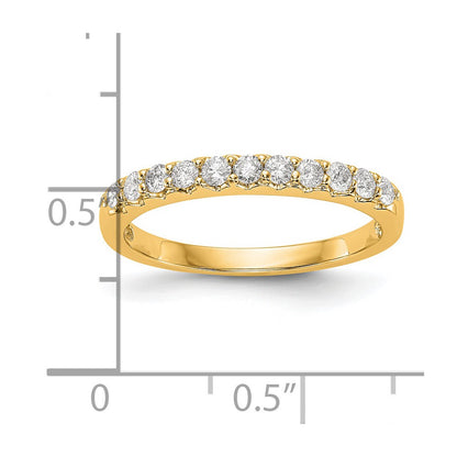 14k 1/3 carat Lab Grown Diamond VS/SI+ G+ Complete Band