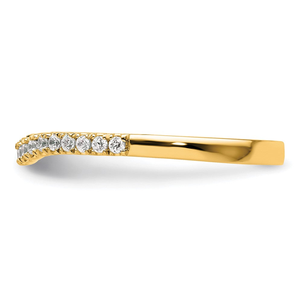 14K Yellow Gold Diamond Band
