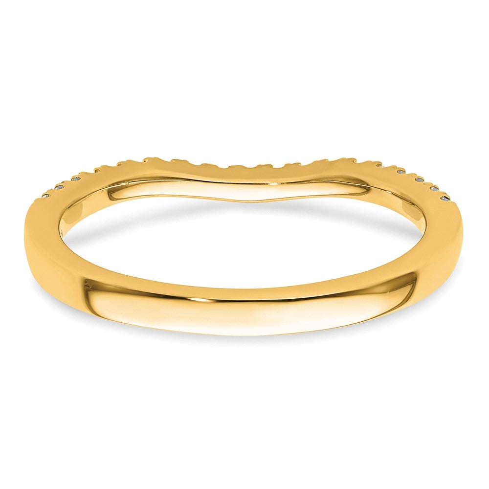 14K Yellow Gold Diamond Band