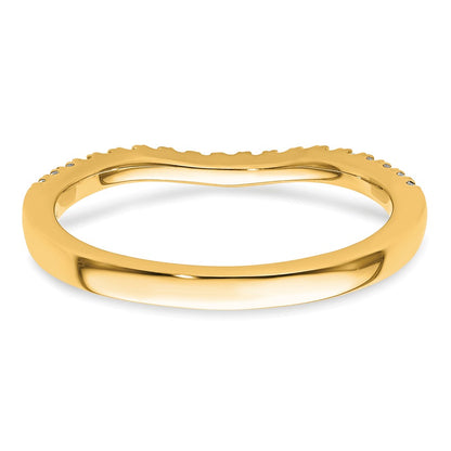 14K Yellow Gold Diamond Band