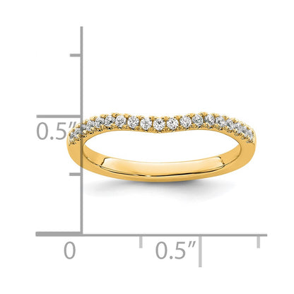 14K Yellow Gold Diamond Band