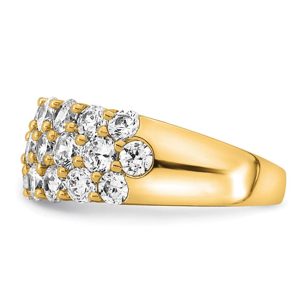 14k 2 1/2 carat Lab Grown Diamond VS/SI+ G+ Complete Fashion Band