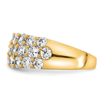 14k 2 1/2 carat Lab Grown Diamond VS/SI+ G+ Complete Fashion Band