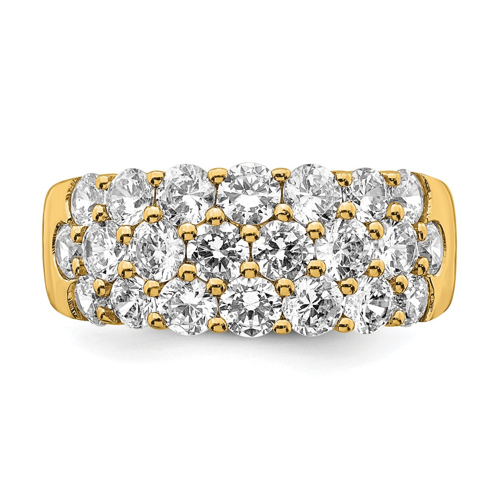 14k 2 1/2 carat Lab Grown Diamond VS/SI+ G+ Complete Fashion Band