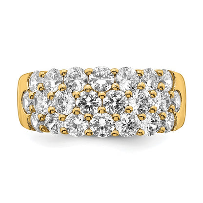 14k 2 1/2 carat Lab Grown Diamond VS/SI+ G+ Complete Fashion Band