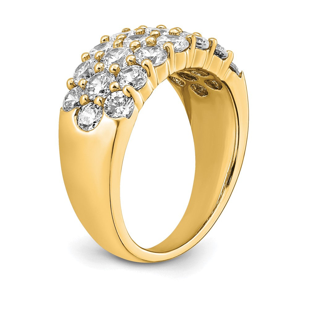 14k 2 1/2 carat Lab Grown Diamond VS/SI+ G+ Complete Fashion Band