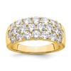 14k 2 1/2 carat Lab Grown Diamond VS/SI+ G+ Complete Fashion Band