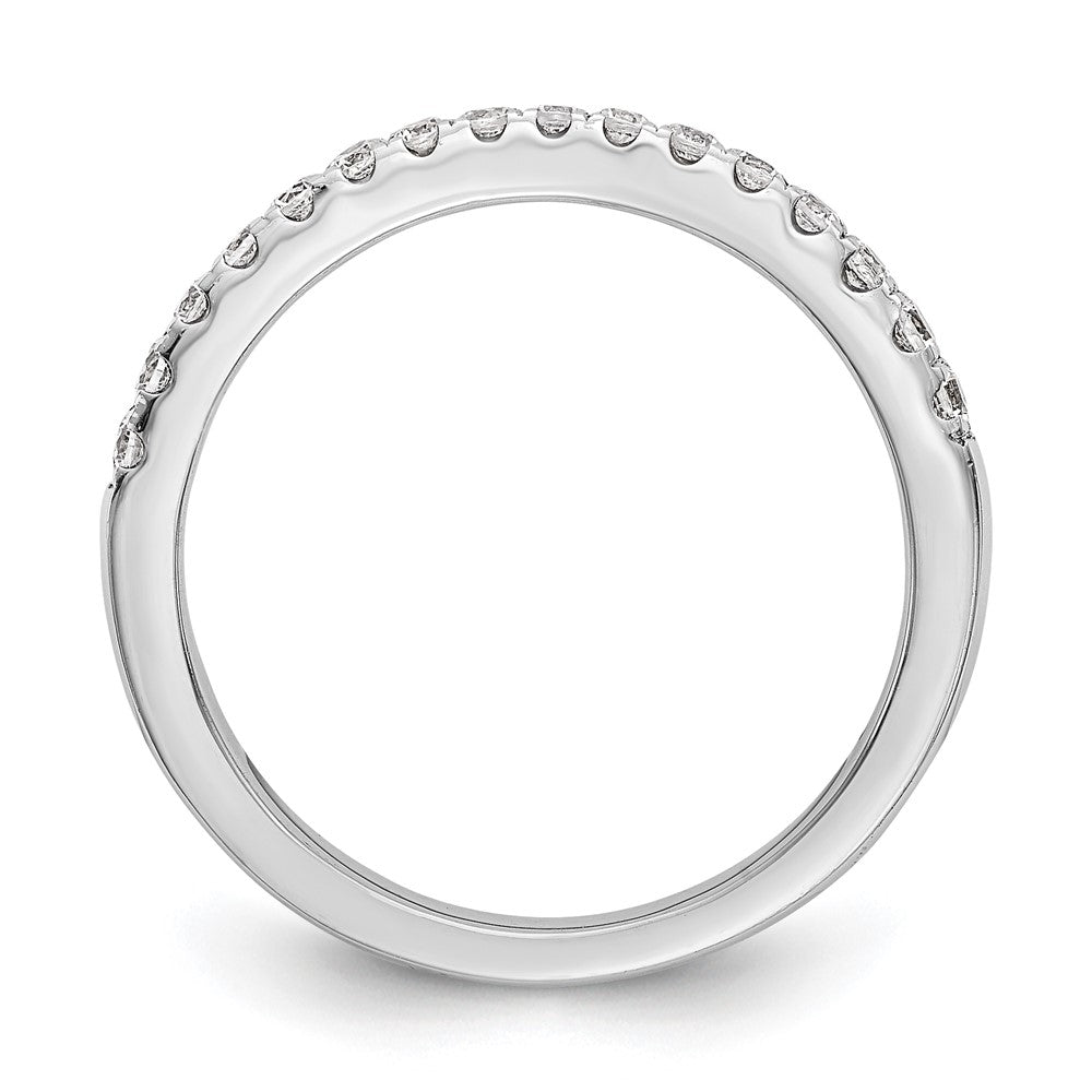 14K White Gold 1/5 carat Diamond Complete Wedding Band